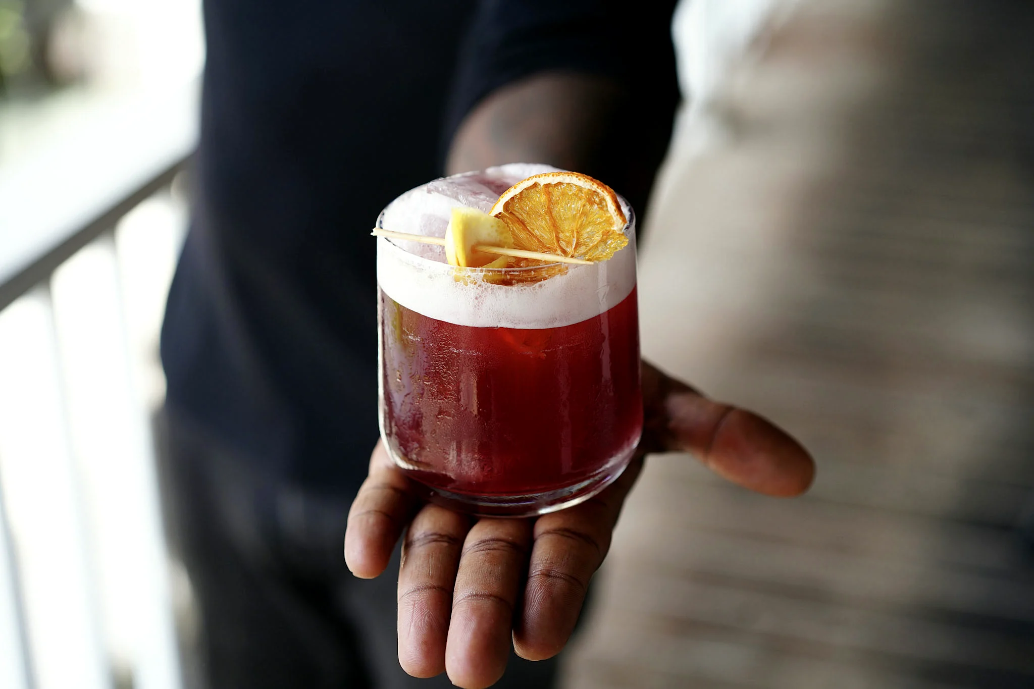A finished cocktail served at SoLo on Main in Port Stanley