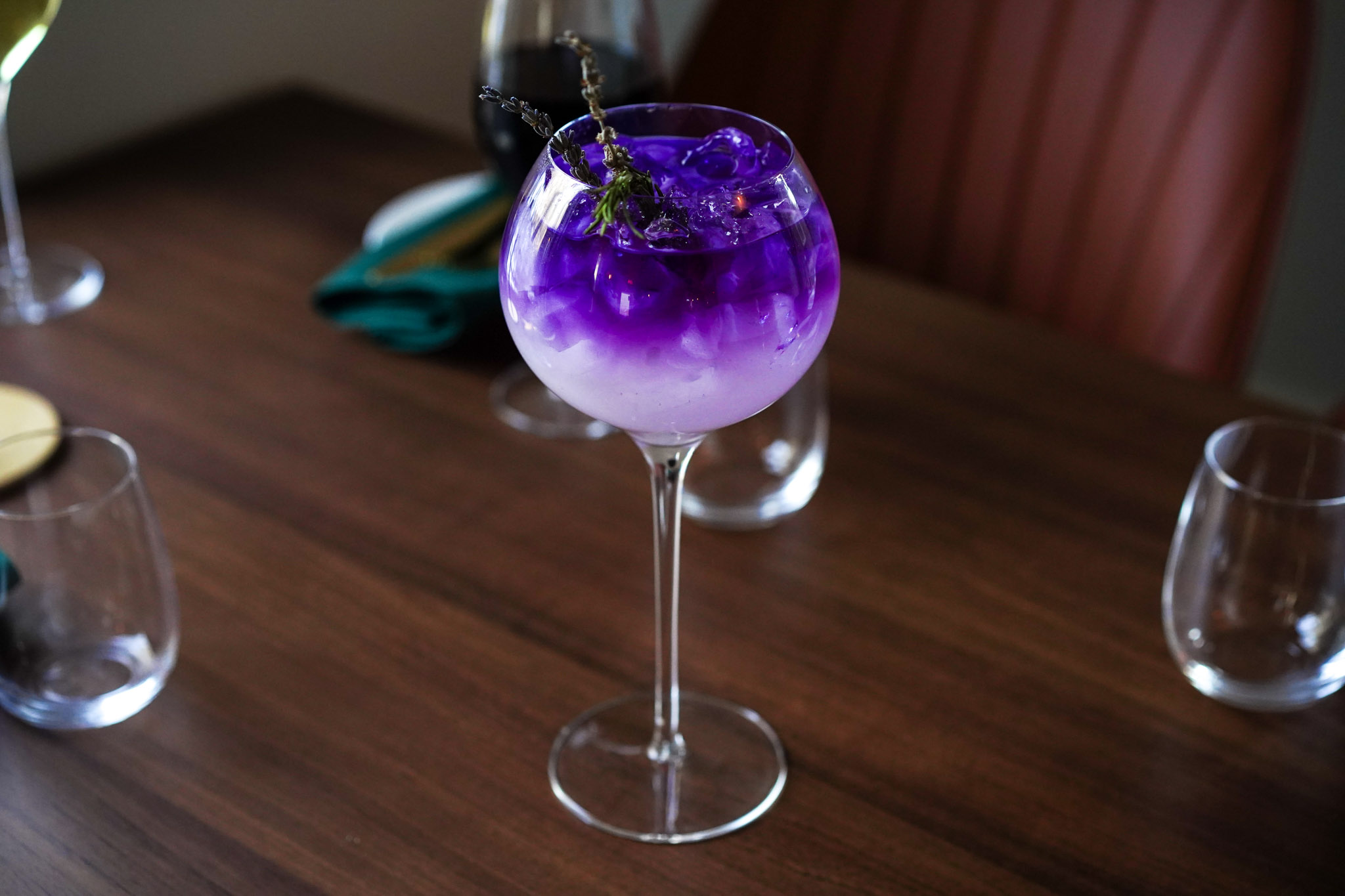 Lavender craft cocktail at SoLo on Main